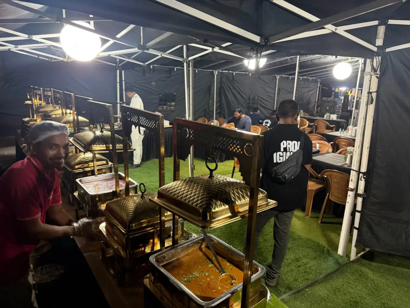 Dining Tent Setup
